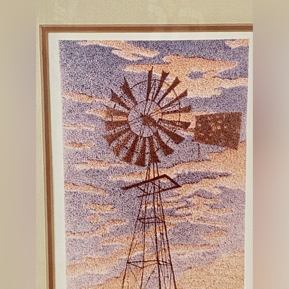 Signed Ltd Edition Jerry “Dotman” Norris 186/250 “Days End” Pointillism - Picture 3 of 8